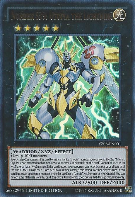 Number S39: Utopia the Lightning [YZ08-EN001] Ultra Rare | Arkham Games and Comics