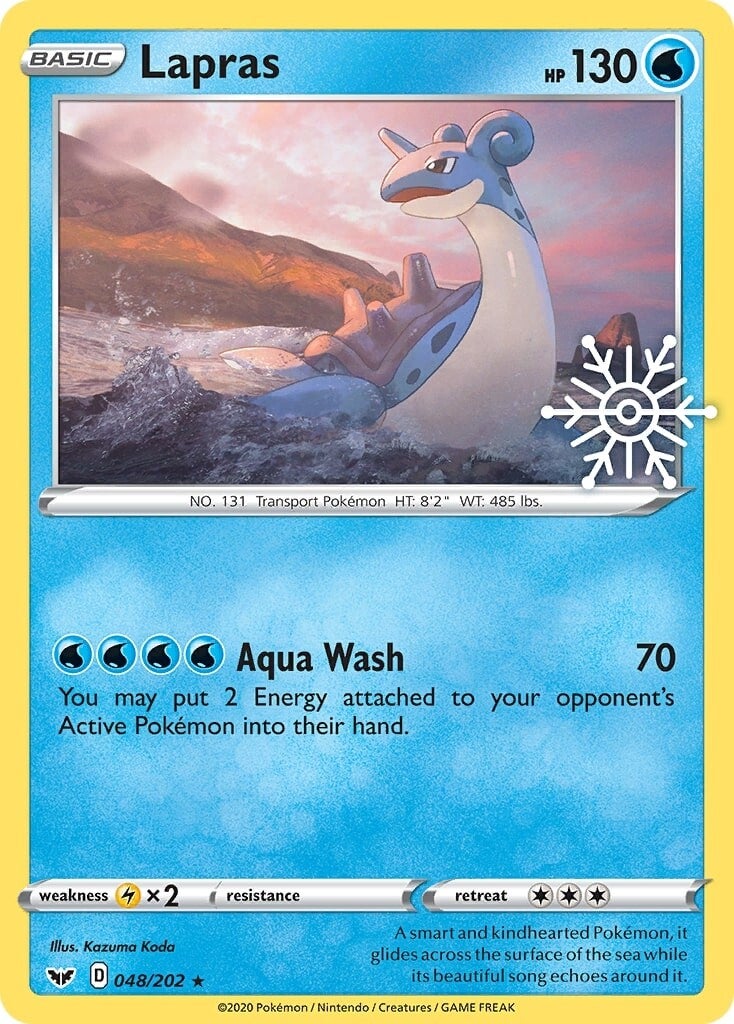 Lapras (048/202) (Holiday Calendar) [Sword & Shield: Base Set] | Arkham Games and Comics