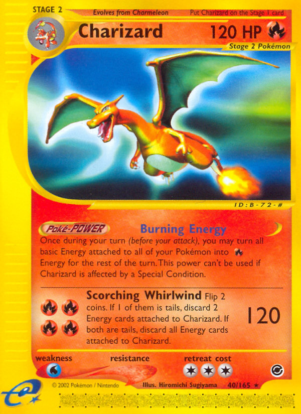 Charizard (40/165) [Expedition: Base Set] | Arkham Games and Comics