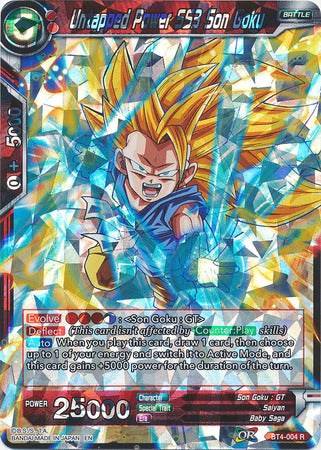 Untapped Power SS3 Son Goku (Shatterfoil) (BT4-004) [Dragon Brawl] | Arkham Games and Comics