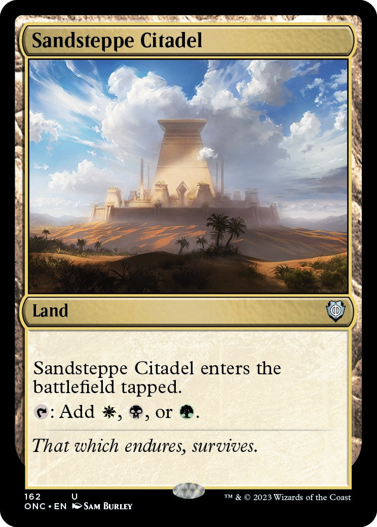 Sandsteppe Citadel [Phyrexia: All Will Be One Commander] | Arkham Games and Comics