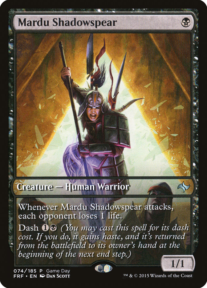 Mardu Shadowspear (Game Day) [Fate Reforged Promos] | Arkham Games and Comics