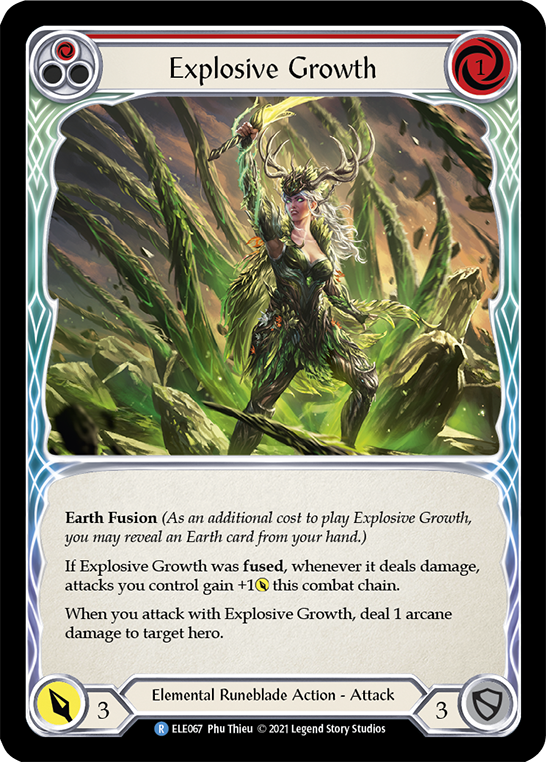 Explosive Growth (Red) [ELE067] (Tales of Aria)  1st Edition Normal | Arkham Games and Comics