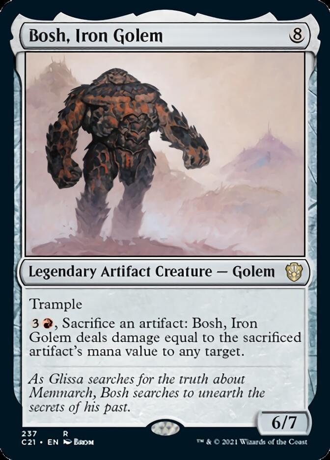 Bosh, Iron Golem [Commander 2021] | Arkham Games and Comics