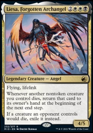 Liesa, Forgotten Archangel (Promo Pack) [Innistrad: Midnight Hunt Promos] | Arkham Games and Comics