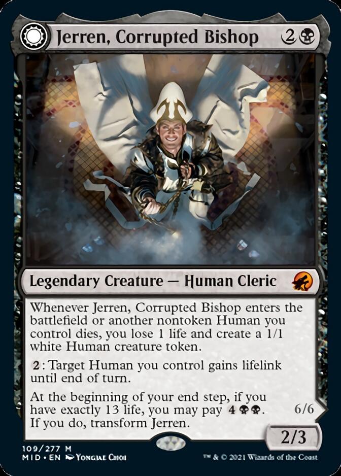 Jerren, Corrupted Bishop // Ormendahl, the Corrupted [Innistrad: Midnight Hunt] | Arkham Games and Comics