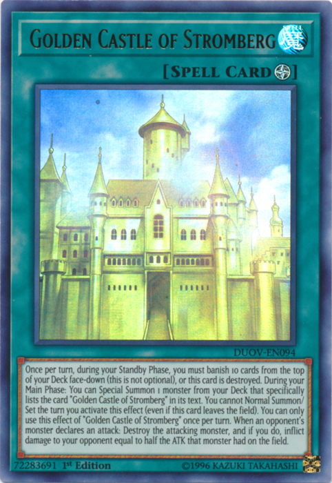 Golden Castle of Stromberg [DUOV-EN094] Ultra Rare | Arkham Games and Comics