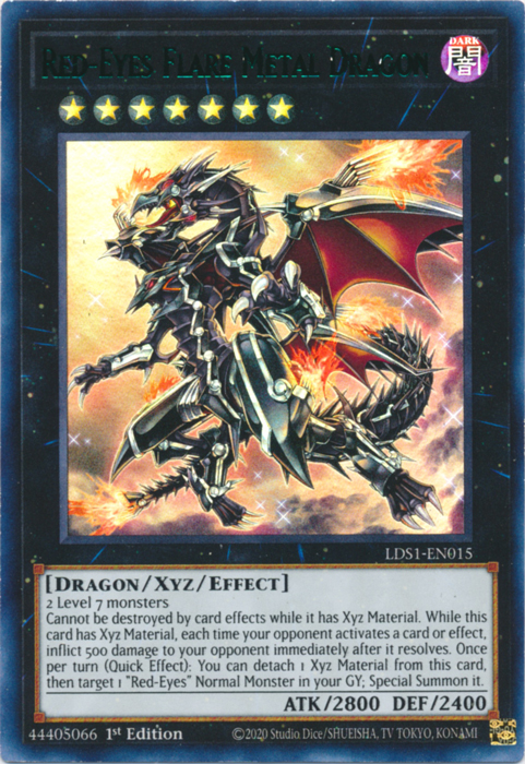 Red-Eyes Flare Metal Dragon (Green) [LDS1-EN015] Ultra Rare | Arkham Games and Comics