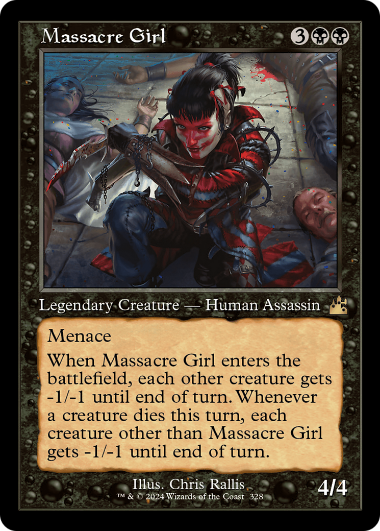 Massacre Girl (Retro) [Ravnica Remastered] | Arkham Games and Comics