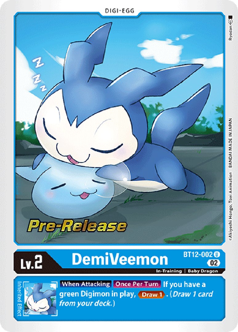 DemiVeemon [BT12-002] [Across Time Pre-Release Cards] | Arkham Games and Comics