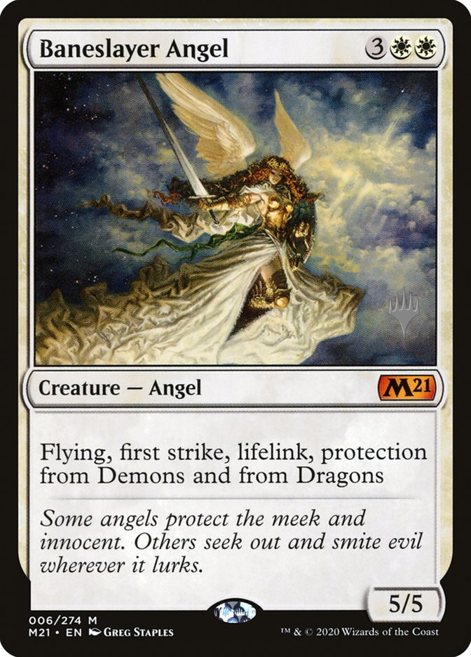 Baneslayer Angel (Promo Pack) [Core Set 2021 Promos] | Arkham Games and Comics