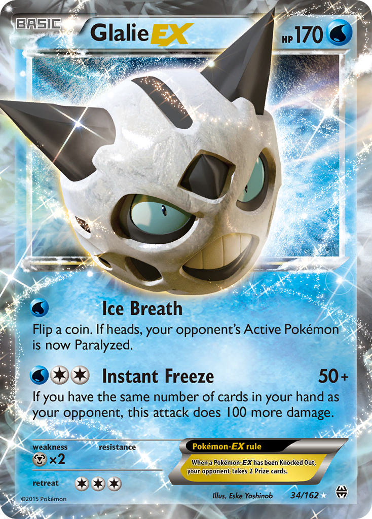 Glalie EX (34/162) [XY: BREAKthrough] | Arkham Games and Comics