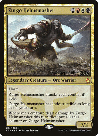 Zurgo Helmsmasher [Khans of Tarkir Promos] | Arkham Games and Comics