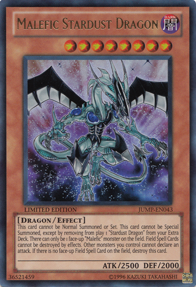 Malefic Stardust Dragon [JUMP-EN043] Ultra Rare | Arkham Games and Comics