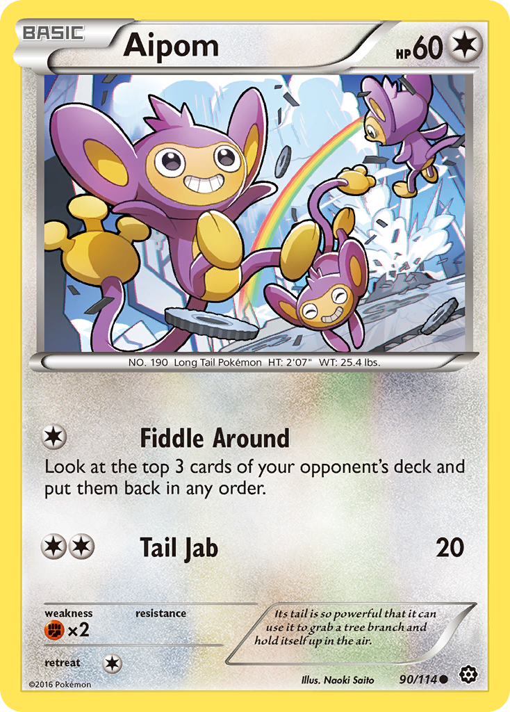 Aipom (90/114) [XY: Steam Siege] | Arkham Games and Comics