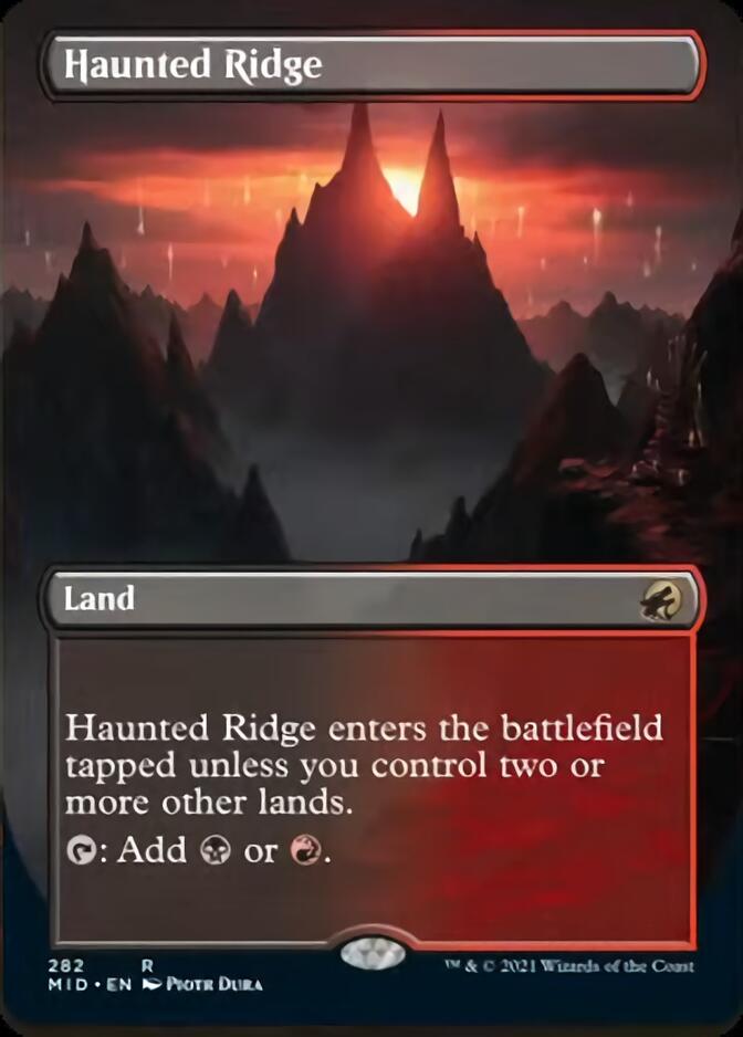 Haunted Ridge (Borderless) [Innistrad: Midnight Hunt] | Arkham Games and Comics