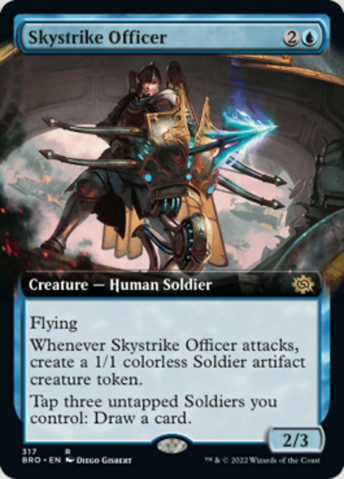 Skystrike Officer (Extended Art) [The Brothers' War] | Arkham Games and Comics