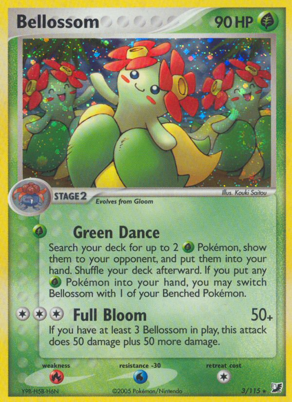 Bellossom (3/115) [EX: Unseen Forces] | Arkham Games and Comics