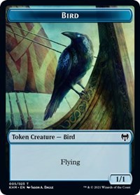 Bird (005) // Soldier Double-sided Token [Kaldheim Commander Tokens] | Arkham Games and Comics