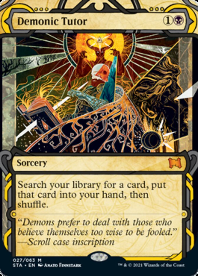 Demonic Tutor (Etched Foil) [Strixhaven Mystical Archive] | Arkham Games and Comics