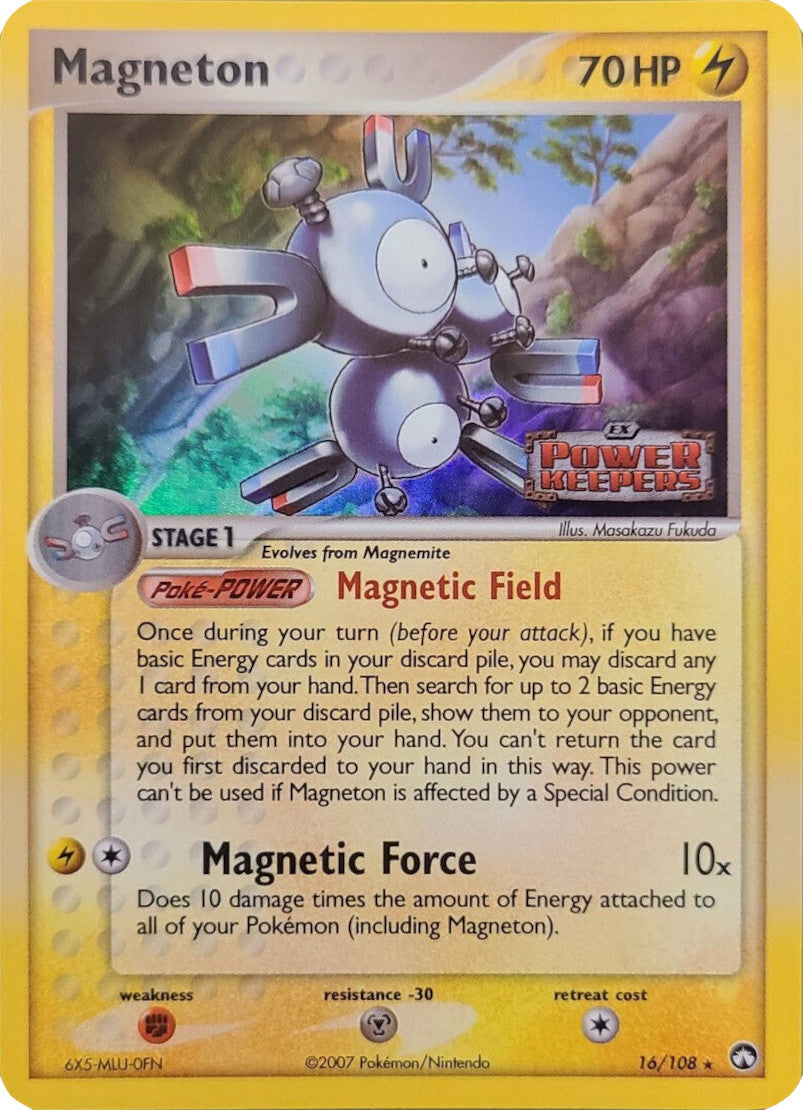 Magneton (16/108) (Stamped) [EX: Power Keepers] | Arkham Games and Comics