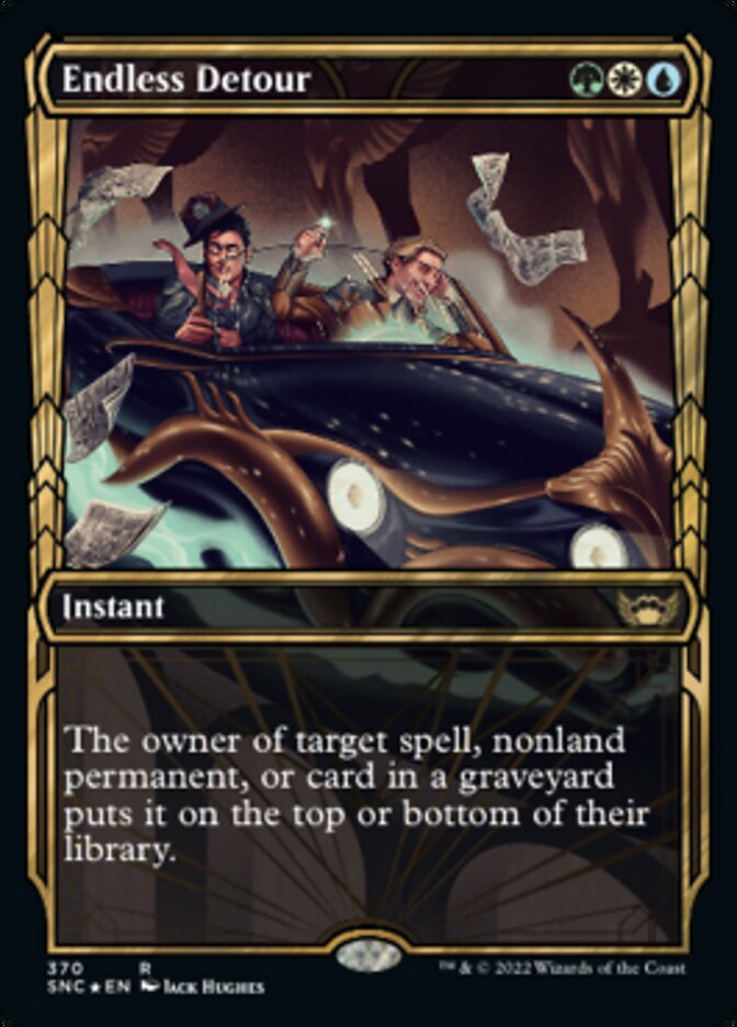 Endless Detour (Showcase Golden Age Gilded Foil) [Streets of New Capenna] | Arkham Games and Comics