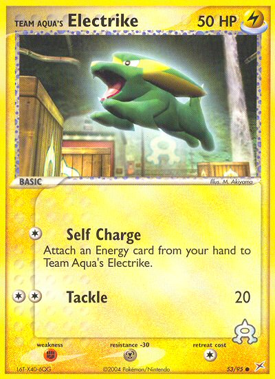 Team Aqua's Electrike (53/95) [EX: Team Magma vs Team Aqua] | Arkham Games and Comics