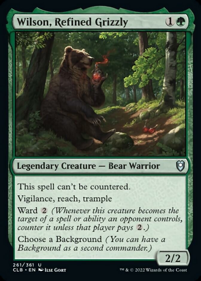 Wilson, Refined Grizzly [Commander Legends: Battle for Baldur's Gate] | Arkham Games and Comics