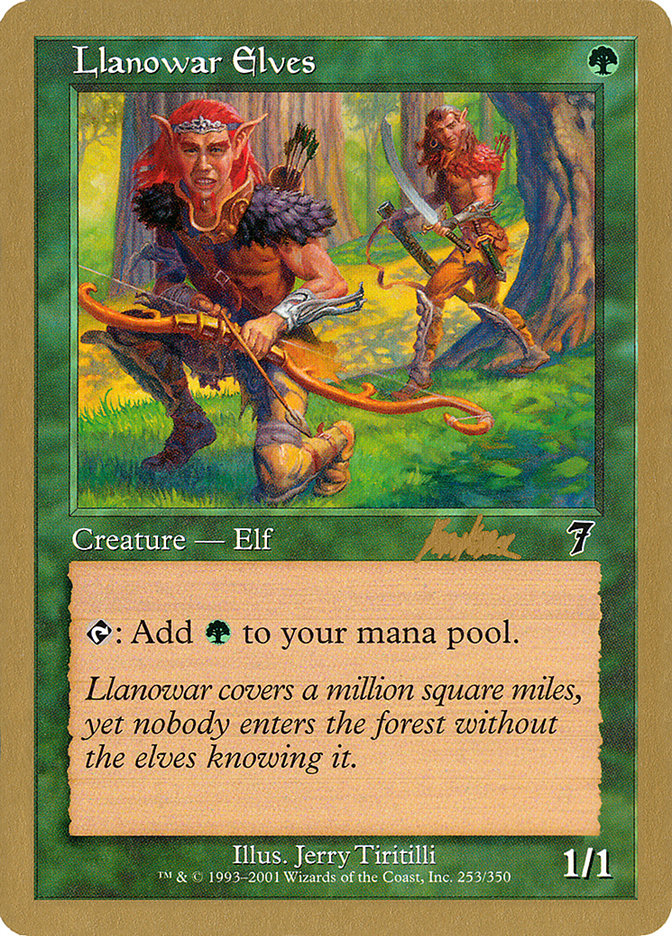 Llanowar Elves (Brian Kibler) [World Championship Decks 2002] | Arkham Games and Comics