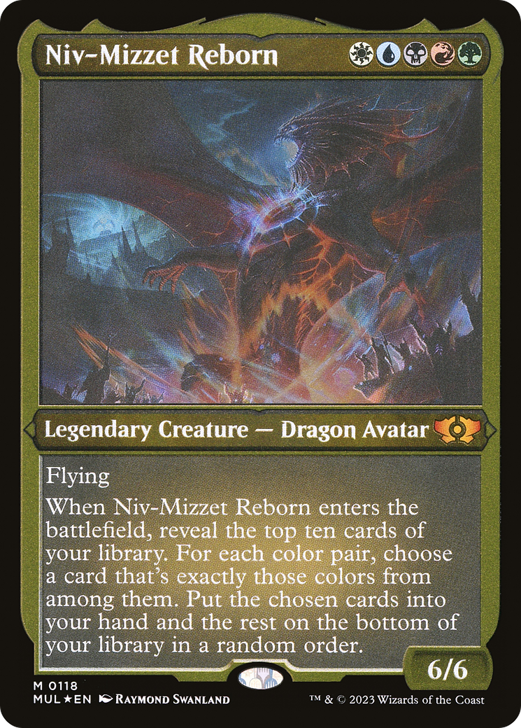 Niv-Mizzet Reborn (Foil Etched) [Multiverse Legends] | Arkham Games and Comics