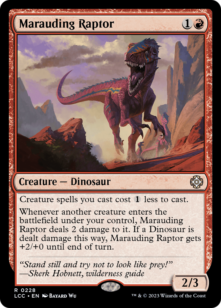 Marauding Raptor [The Lost Caverns of Ixalan Commander] | Arkham Games and Comics