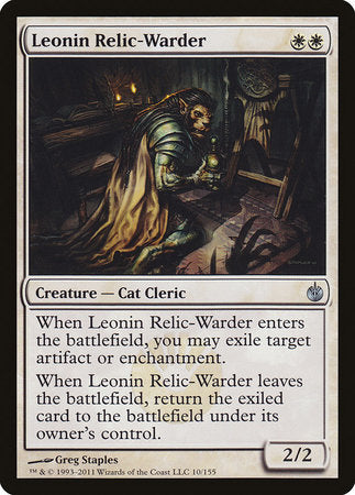 Leonin Relic-Warder [Mirrodin Besieged] | Arkham Games and Comics