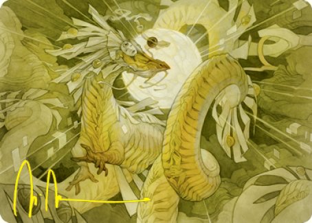 Brilliant Restoration Art Card (Gold-Stamped Signature) [Kamigawa: Neon Dynasty Art Series] | Arkham Games and Comics