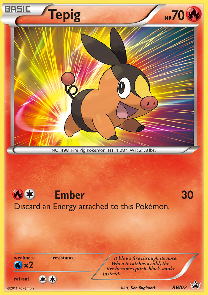 Tepig (BW02) [Black & White: Black Star Promos] | Arkham Games and Comics