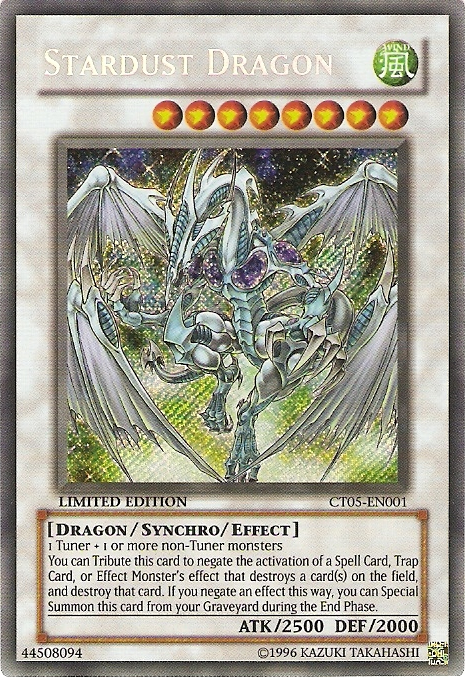 Stardust Dragon [CT05-EN001] Secret Rare | Arkham Games and Comics