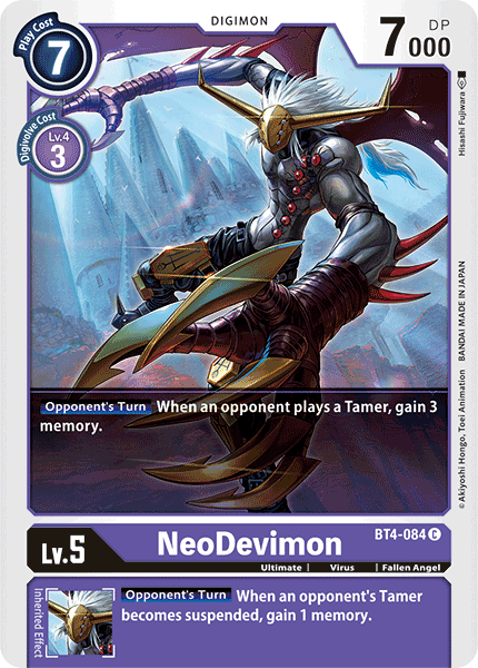 NeoDevimon [BT4-084] [Great Legend] | Arkham Games and Comics