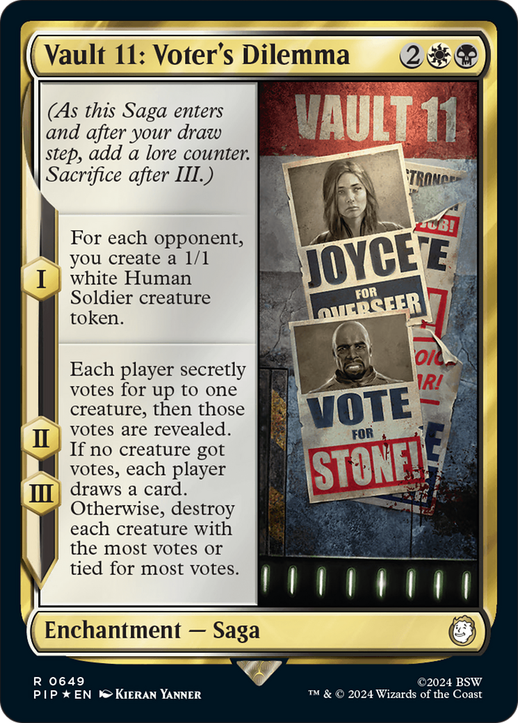 Vault 11: Voter's Dilemna (Surge Foil) [Fallout] | Arkham Games and Comics