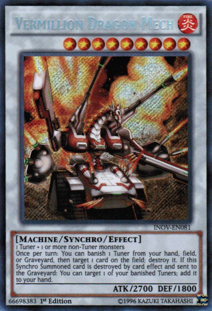 Vermillion Dragon Mech [INOV-EN081] Secret Rare | Arkham Games and Comics