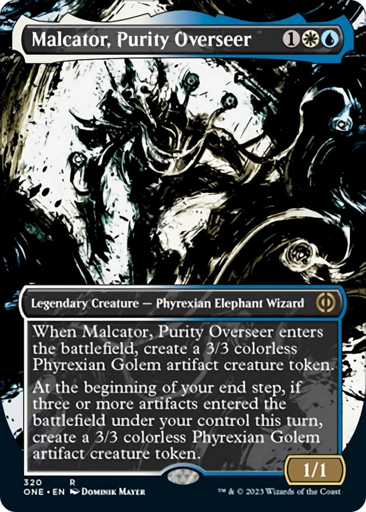 Malcator, Purity Overseer (Borderless Ichor) [Phyrexia: All Will Be One] | Arkham Games and Comics