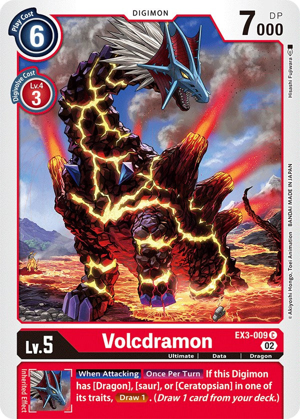 Volcdramon [EX3-009] [Draconic Roar] | Arkham Games and Comics