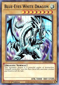 Blue-Eyes White Dragon (Green) [LDS2-EN001] Ultra Rare | Arkham Games and Comics