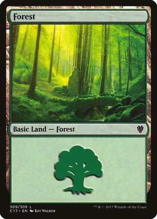 Forest (309) [Commander 2017] | Arkham Games and Comics