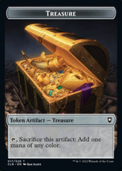 Treasure // Saproling Double-sided Token [Commander Legends: Battle for Baldur's Gate Tokens] | Arkham Games and Comics