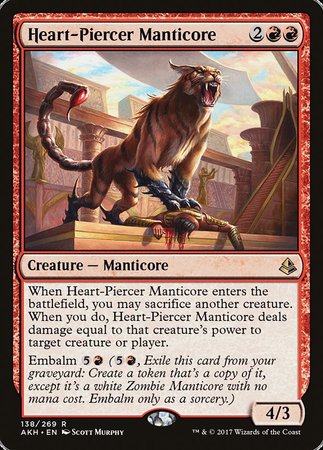 Heart-Piercer Manticore [Amonkhet] | Arkham Games and Comics