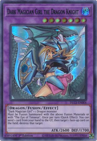 Dark Magician Girl the Dragon Knight (Alternate Art) (Blue) [DLCS-EN006] Ultra Rare | Arkham Games and Comics