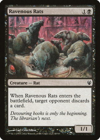 Ravenous Rats [Duel Decks: Izzet vs. Golgari] | Arkham Games and Comics