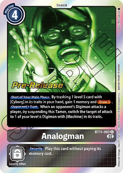 Analogman [BT11-092] [Dimensional Phase Pre-Release Promos] | Arkham Games and Comics