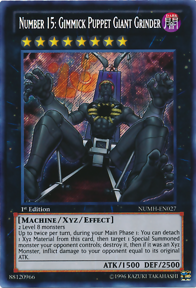 Number 15: Gimmick Puppet Giant Grinder [NUMH-EN027] Secret Rare | Arkham Games and Comics