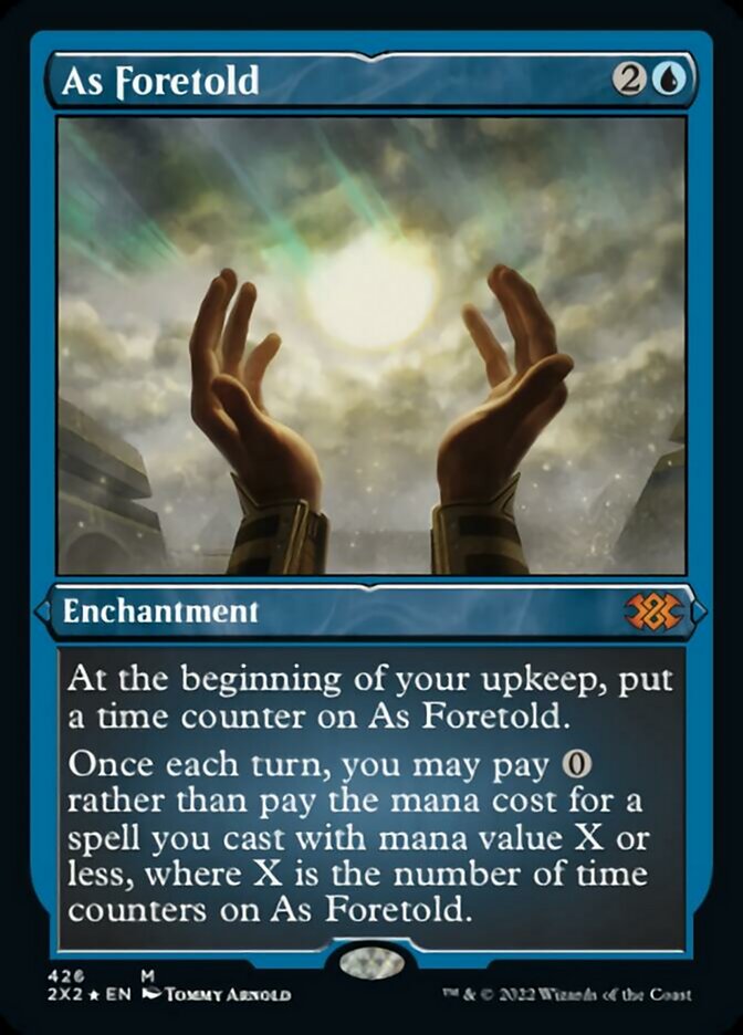 As Foretold (Foil Etched) [Double Masters 2022] | Arkham Games and Comics