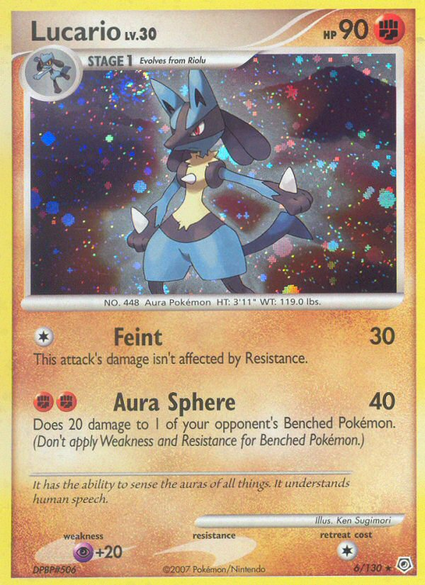 Lucario (6/130) [Diamond & Pearl: Base Set] | Arkham Games and Comics